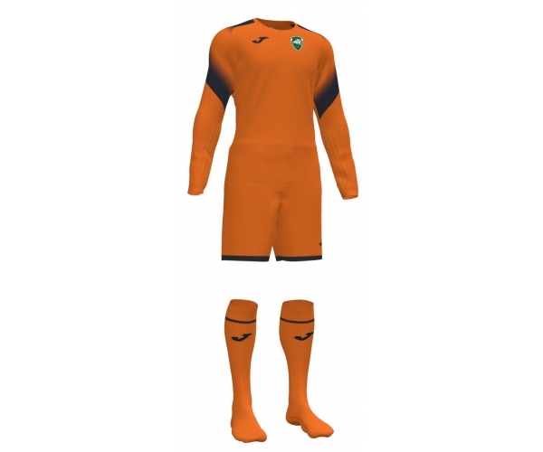 KOMPLET BRAMKARSKI JOMA ZAMORA V JR POMARAŃCZOWY + HERB